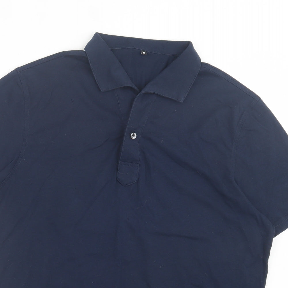 Womens UK Size XL Preworn Blue Basic Polo