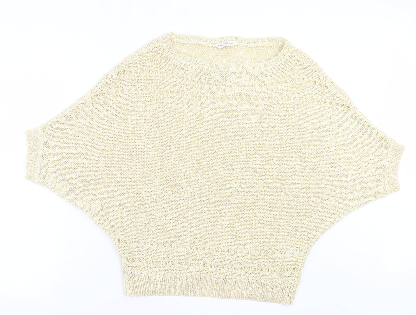 Womens UK Size 12 Miss Selfridge Yellow Pullover Jumper