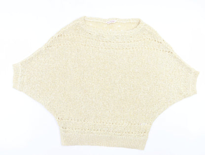 Womens UK Size 12 Miss Selfridge Yellow Pullover Jumper
