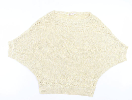 Womens UK Size 12 Miss Selfridge Yellow Pullover Jumper