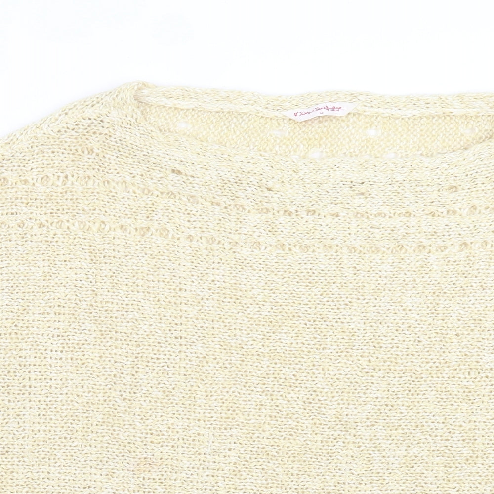 Womens UK Size 12 Miss Selfridge Yellow Pullover Jumper