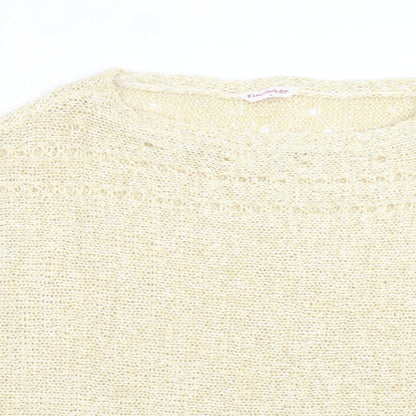 Womens UK Size 12 Miss Selfridge Yellow Pullover Jumper