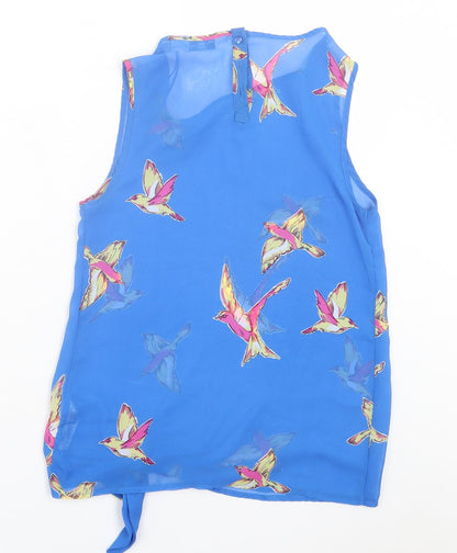 Womens UK Size 8 New Look Blue Basic Tank