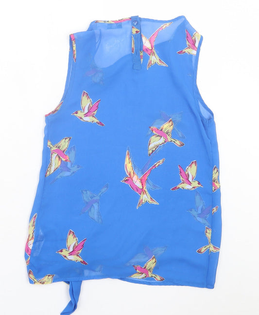 Womens UK Size 8 New Look Blue Basic Tank