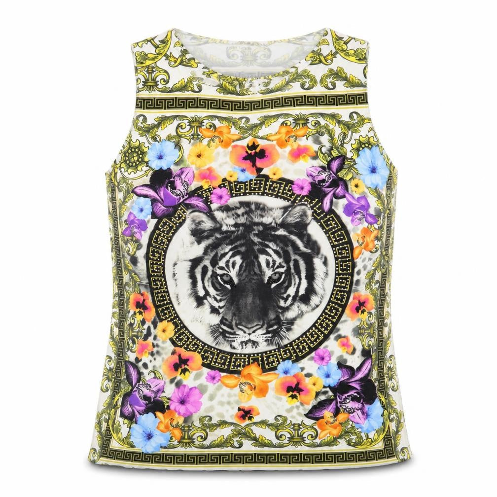 Womens UK Size 8 River Island Multicoloured Basic Tank