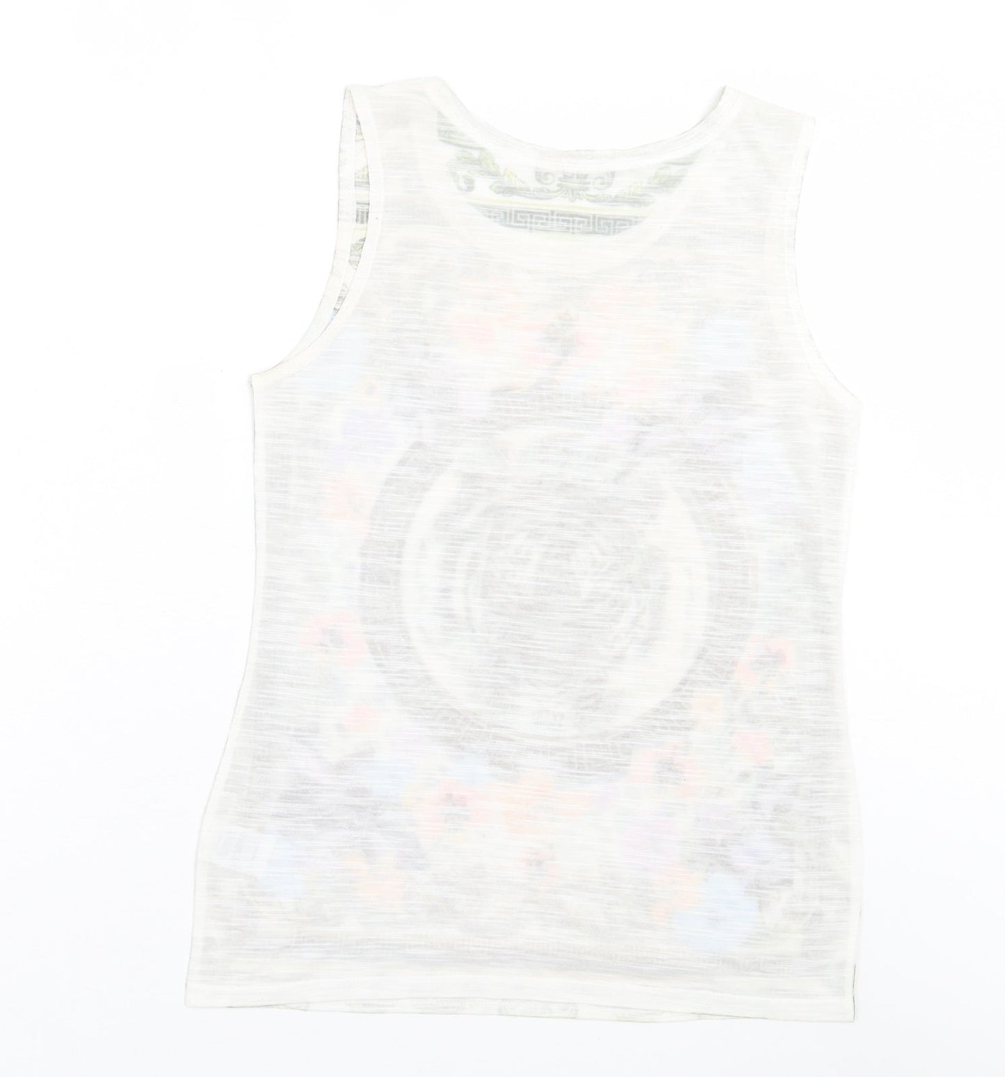 Womens UK Size 8 River Island Multicoloured Basic Tank