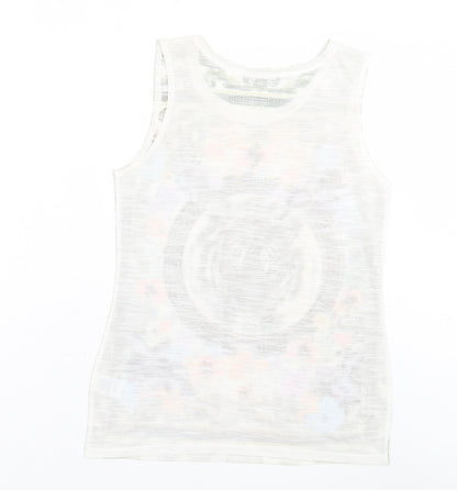 Womens UK Size 8 River Island Multicoloured Basic Tank