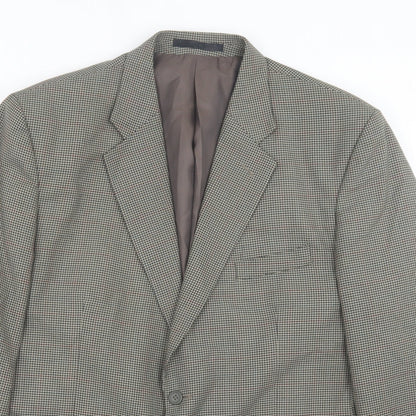 Mens UK Size 44 Savatini Regular Green Suit Jacket