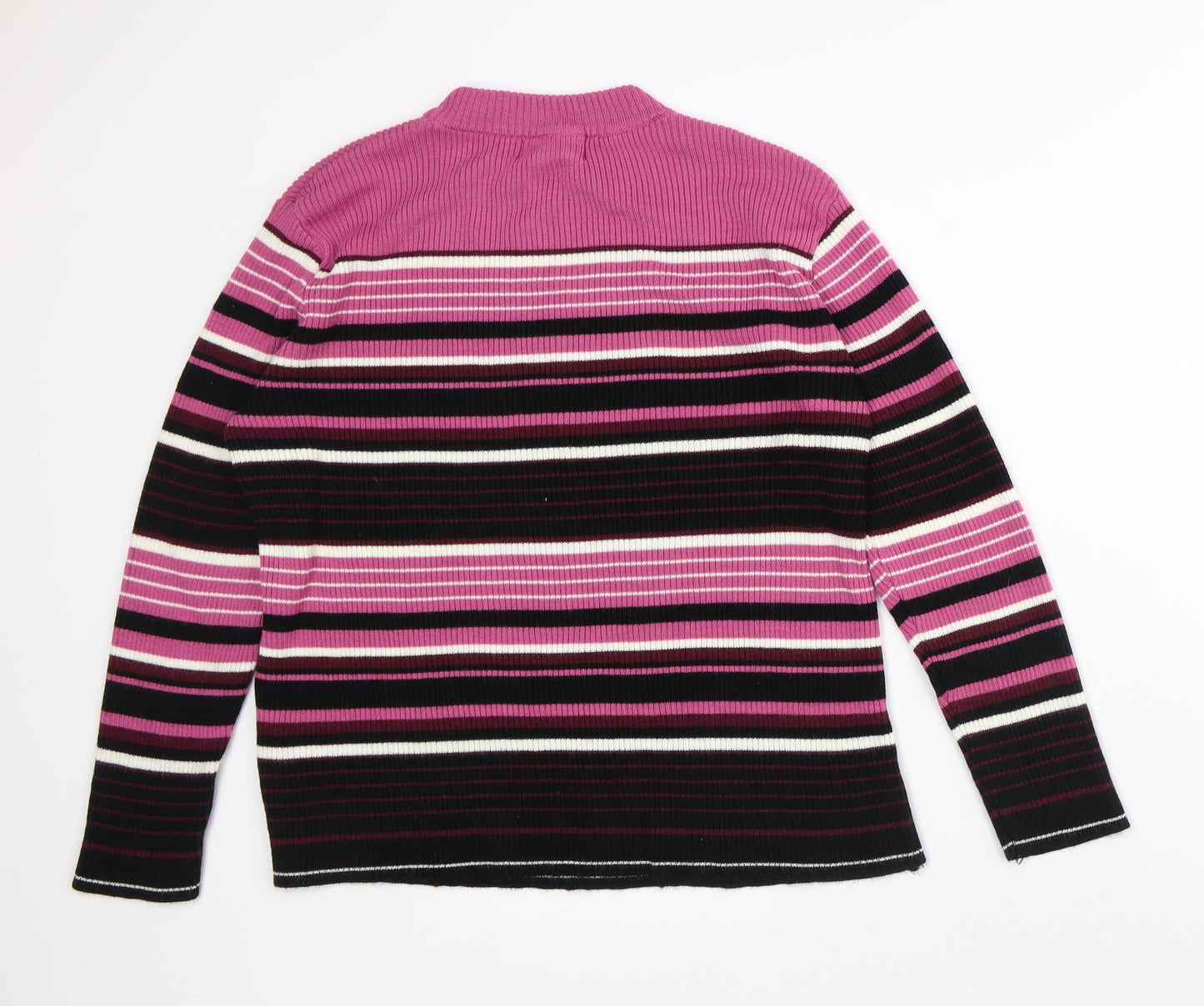 Womens UK Size L Afibel Pink Pullover Jumper