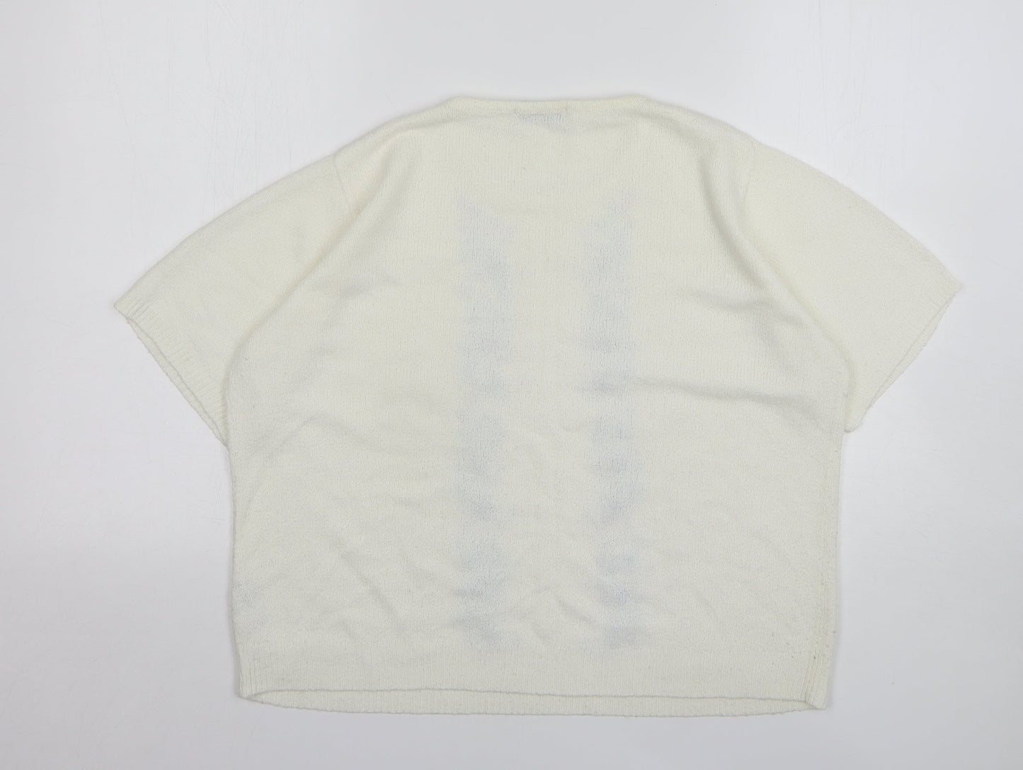 Womens UK Size 14 Berkertex White Pullover Jumper