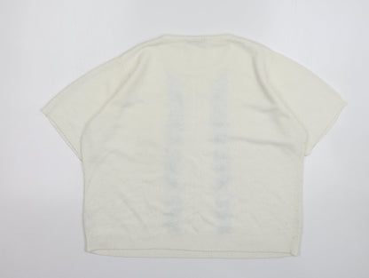 Womens UK Size 14 Berkertex White Pullover Jumper