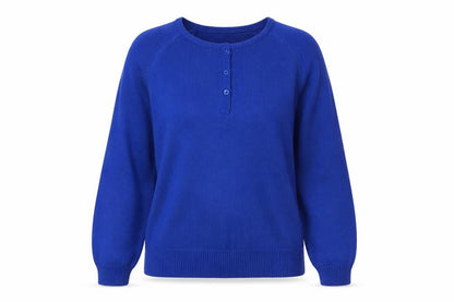Womens UK Size 10 Classics Blue Pullover Jumper