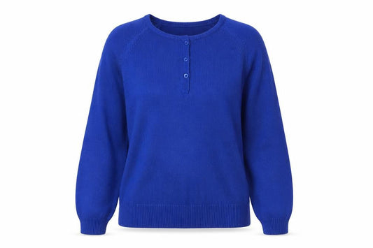 Womens UK Size 10 Classics Blue Pullover Jumper