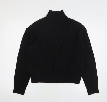 Primark Womens Black High Neck Acrylic Pullover Jumper Size 6