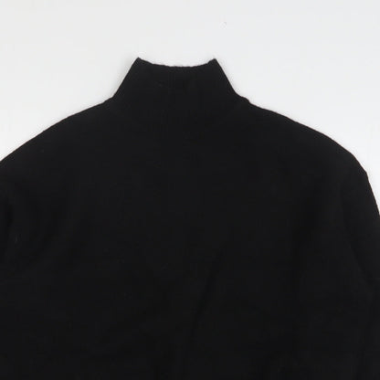 Primark Womens Black High Neck Acrylic Pullover Jumper Size 6