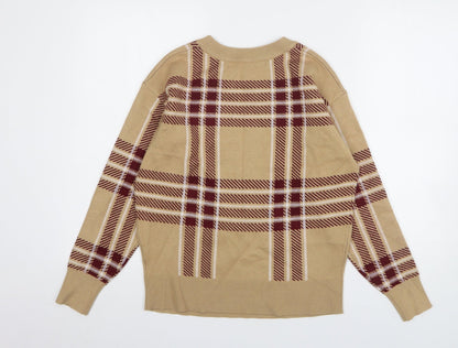 Womens UK Size S Max Studio Beige Pullover Jumper