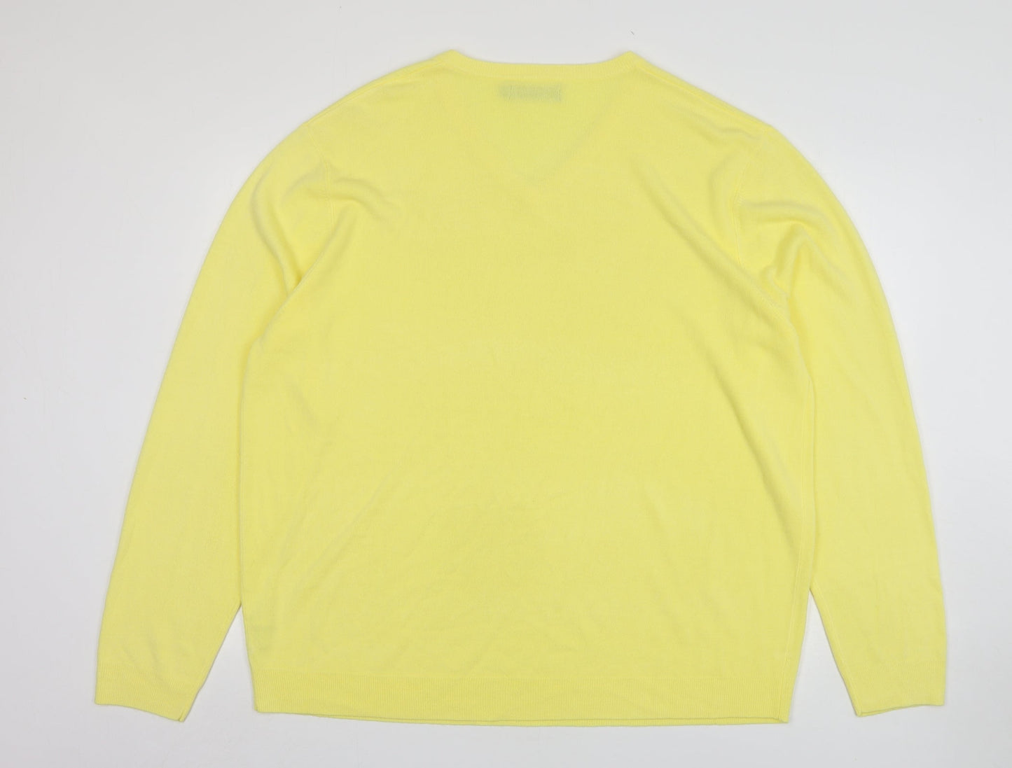 Womens UK Size 2XL Atlantic Bay Yellow Pullover Jumper