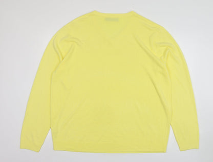 Womens UK Size 2XL Atlantic Bay Yellow Pullover Jumper
