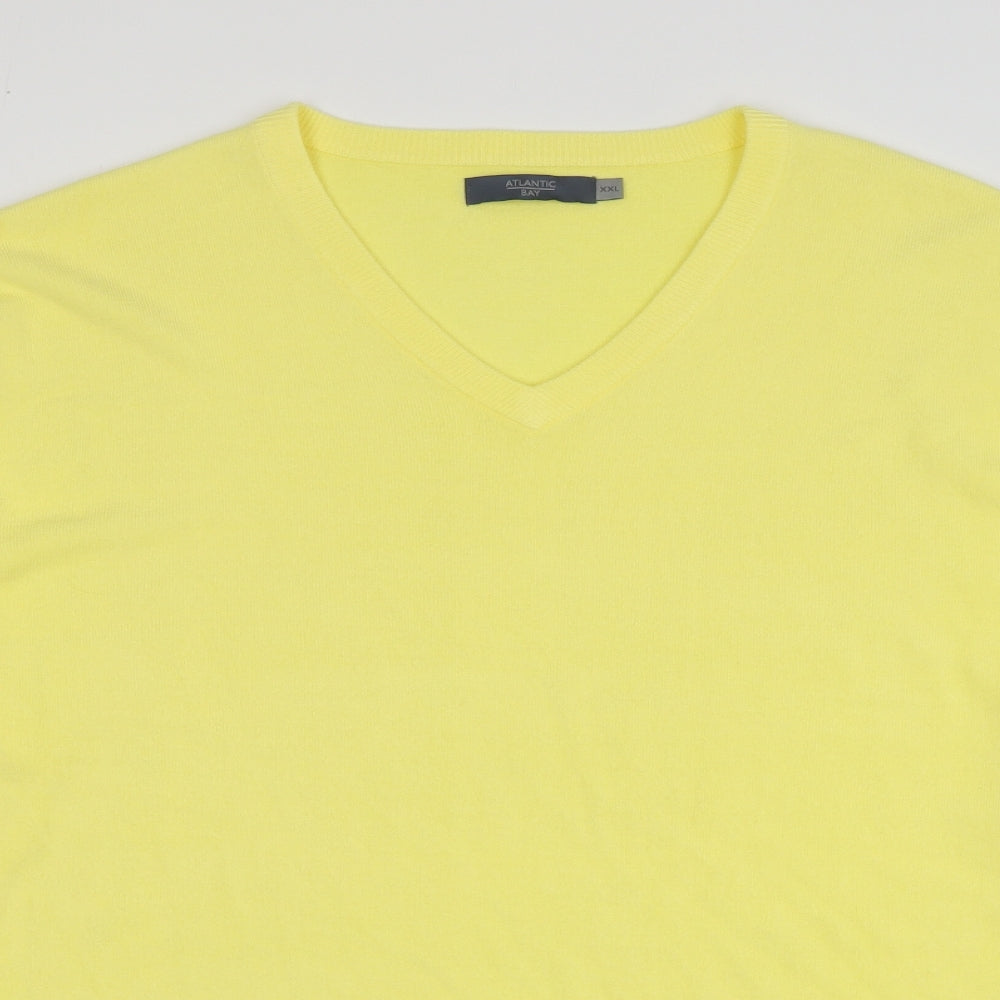 Womens UK Size 2XL Atlantic Bay Yellow Pullover Jumper