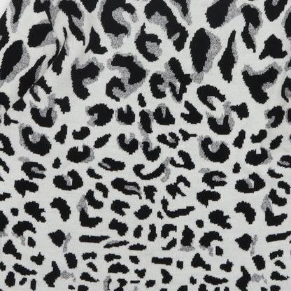 In Stitches Womens Multicoloured Round Neck Animal Print Acrylic Pullover Jumper Size S
