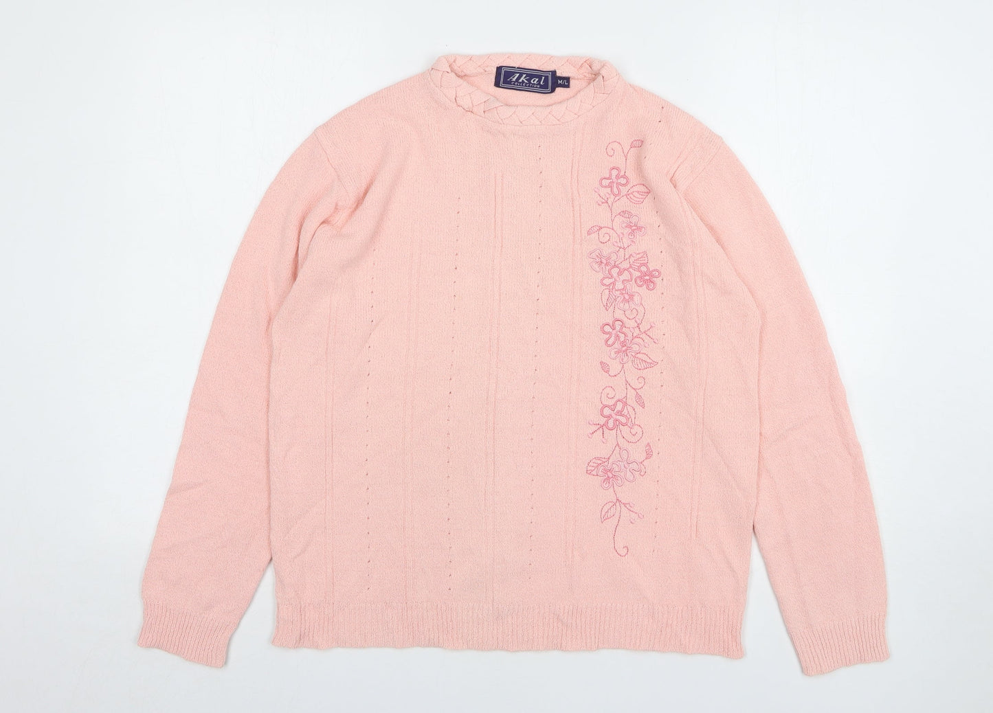 Womens UK Size M Akal Pink Pullover Jumper