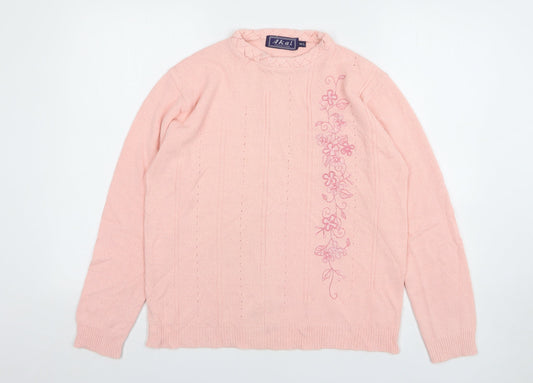 Womens UK Size M Akal Pink Pullover Jumper