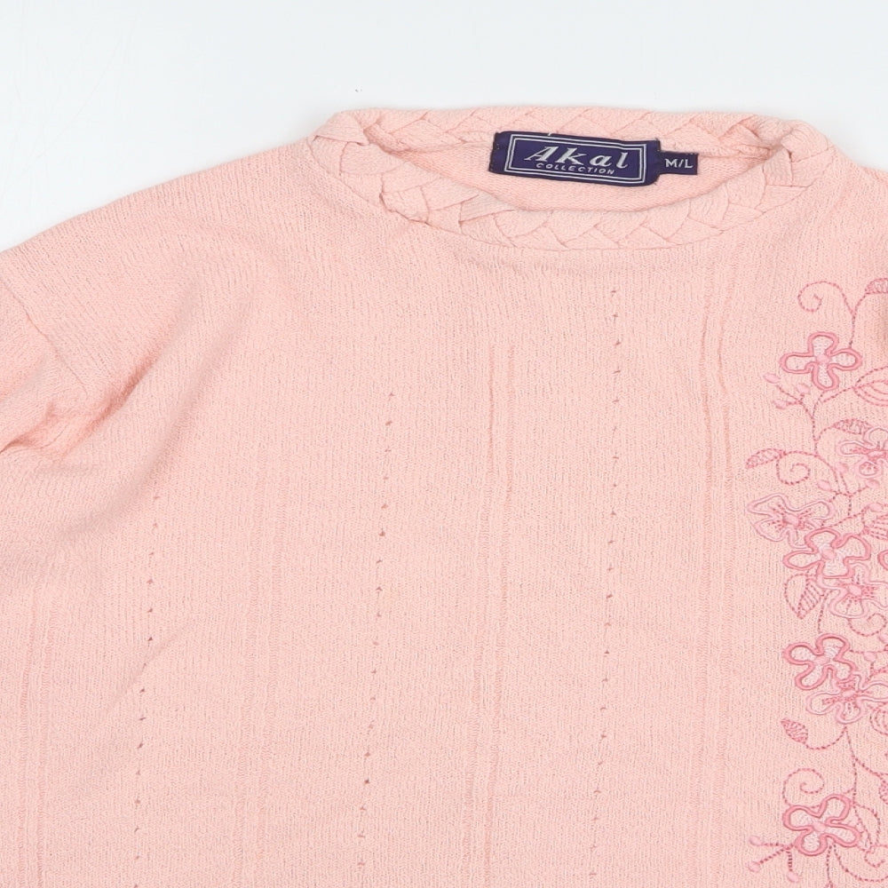 Womens UK Size M Akal Pink Pullover Jumper