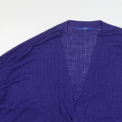 Womens UK Size L NEXT Blue Cardigan Jumper