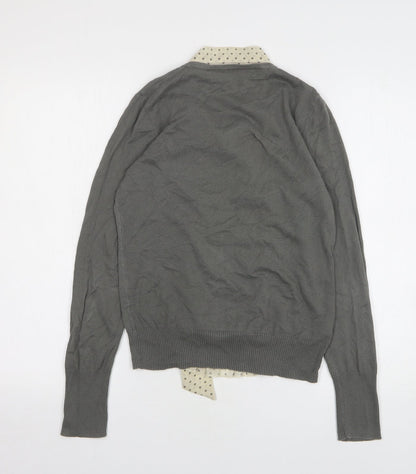 Womens UK Size 12 NEXT Grey Pullover Jumper