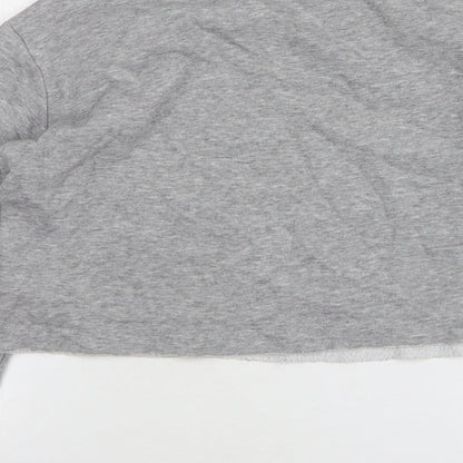 New Look Girls Grey Cotton Pullover Sweatshirt Size 10-11 Years - Cropped