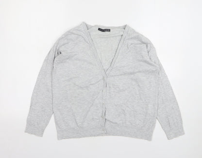 Womens UK Size 12 Atmosphere Grey Cardigan Jumper