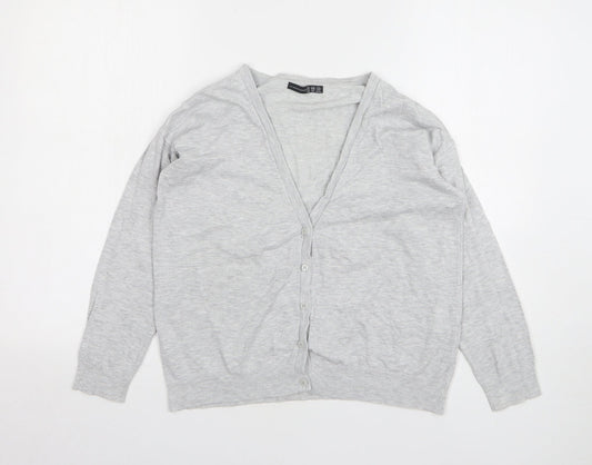 Womens UK Size 12 Atmosphere Grey Cardigan Jumper