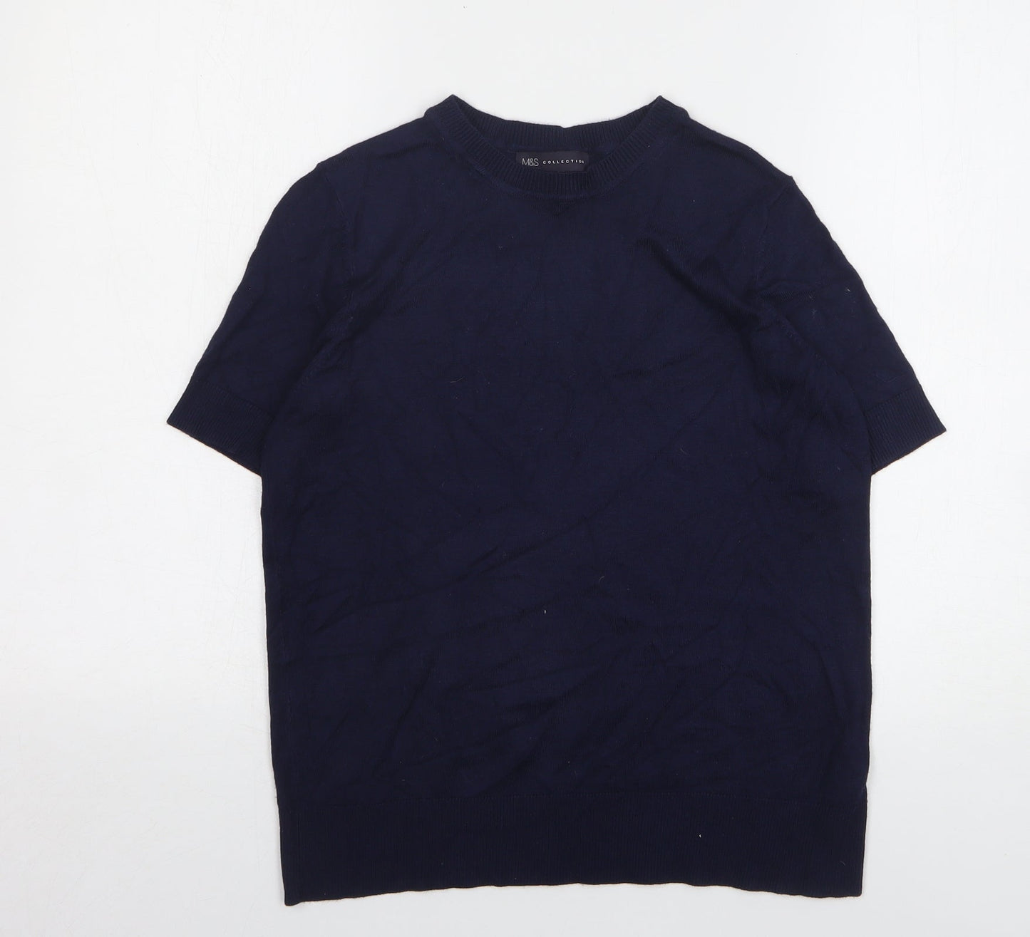 Womens UK Size 10 Marks and Spencer Blue Pullover Jumper