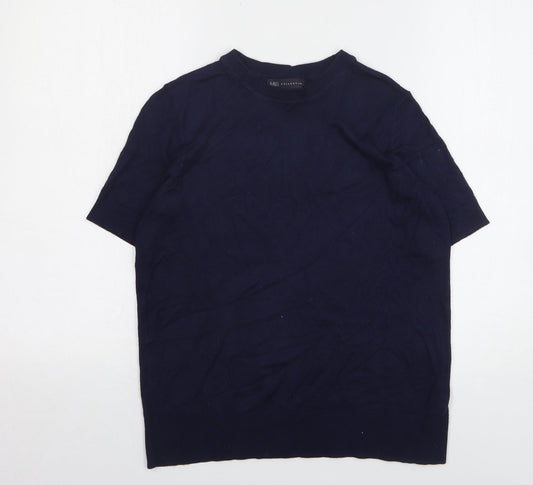 Womens UK Size 10 Marks and Spencer Blue Pullover Jumper
