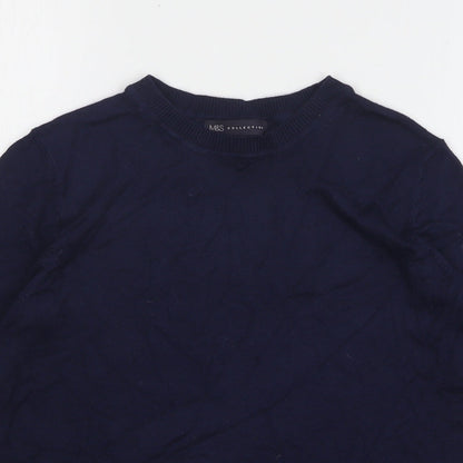 Womens UK Size 10 Marks and Spencer Blue Pullover Jumper