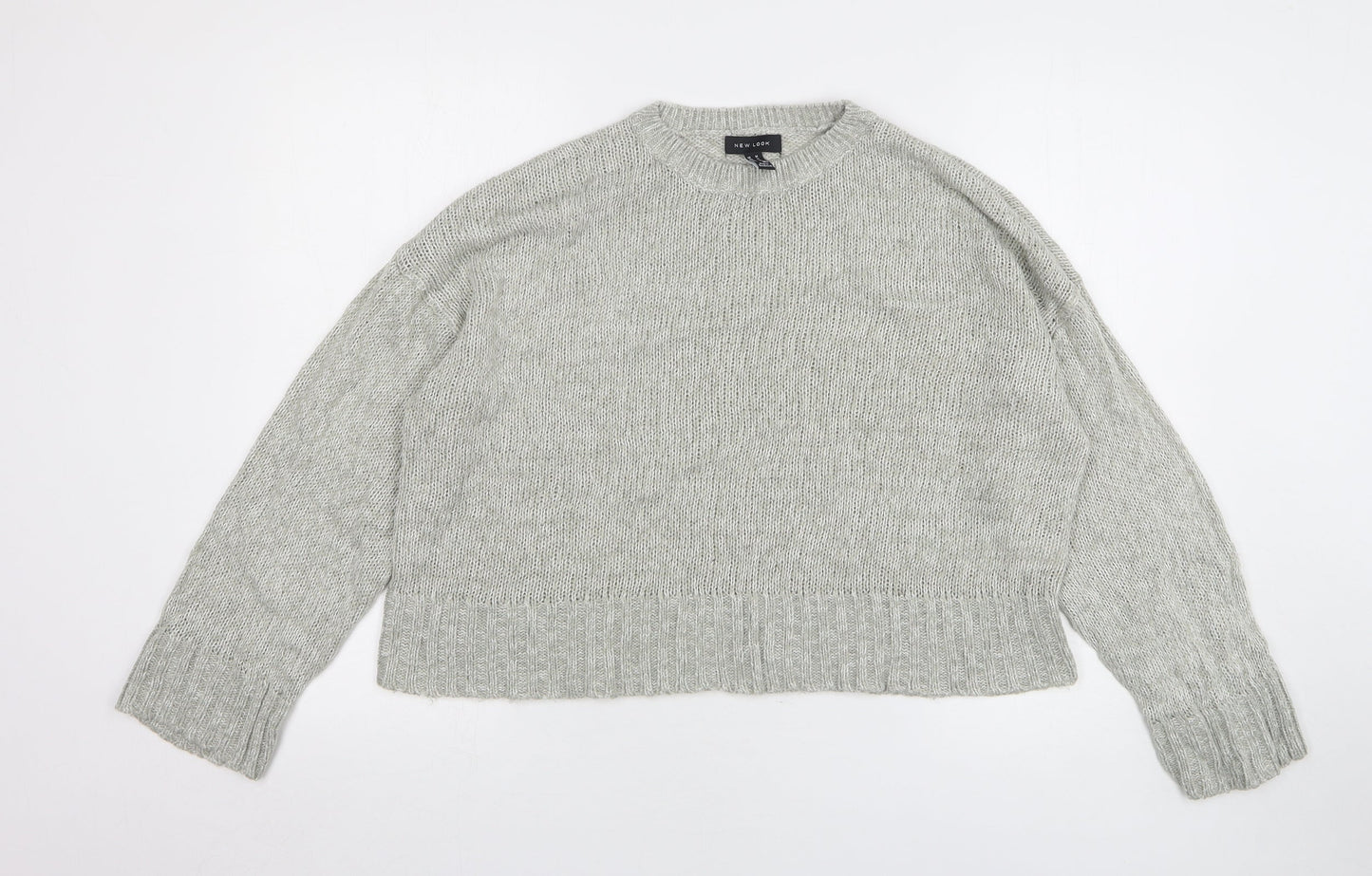 Womens UK Size M New Look Grey Pullover Jumper
