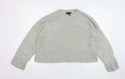Womens UK Size M New Look Grey Pullover Jumper