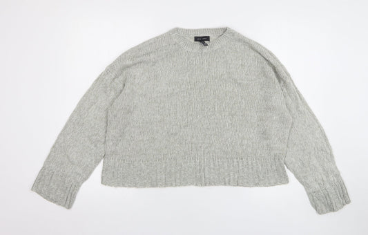 Womens UK Size M New Look Grey Pullover Jumper