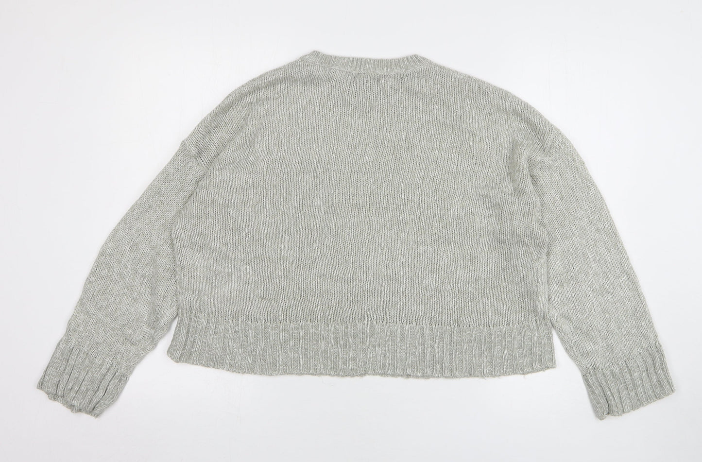Womens UK Size M New Look Grey Pullover Jumper