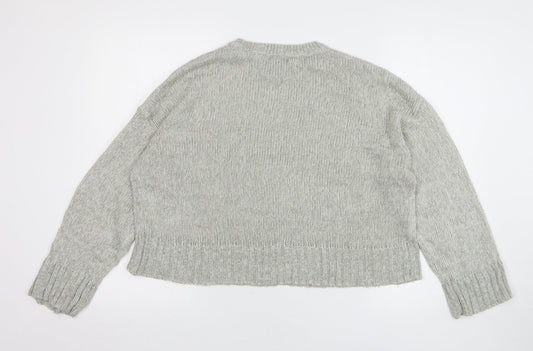 Womens UK Size M New Look Grey Pullover Jumper
