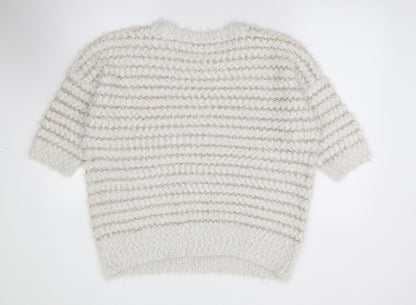 Womens UK Size L Bonmarché Ivory Pullover Jumper