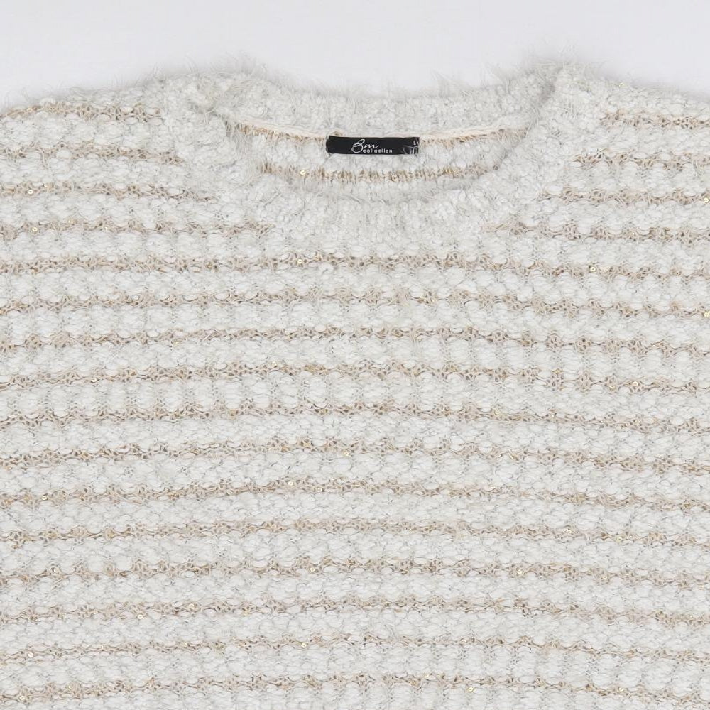 Womens UK Size L Bonmarché Ivory Pullover Jumper