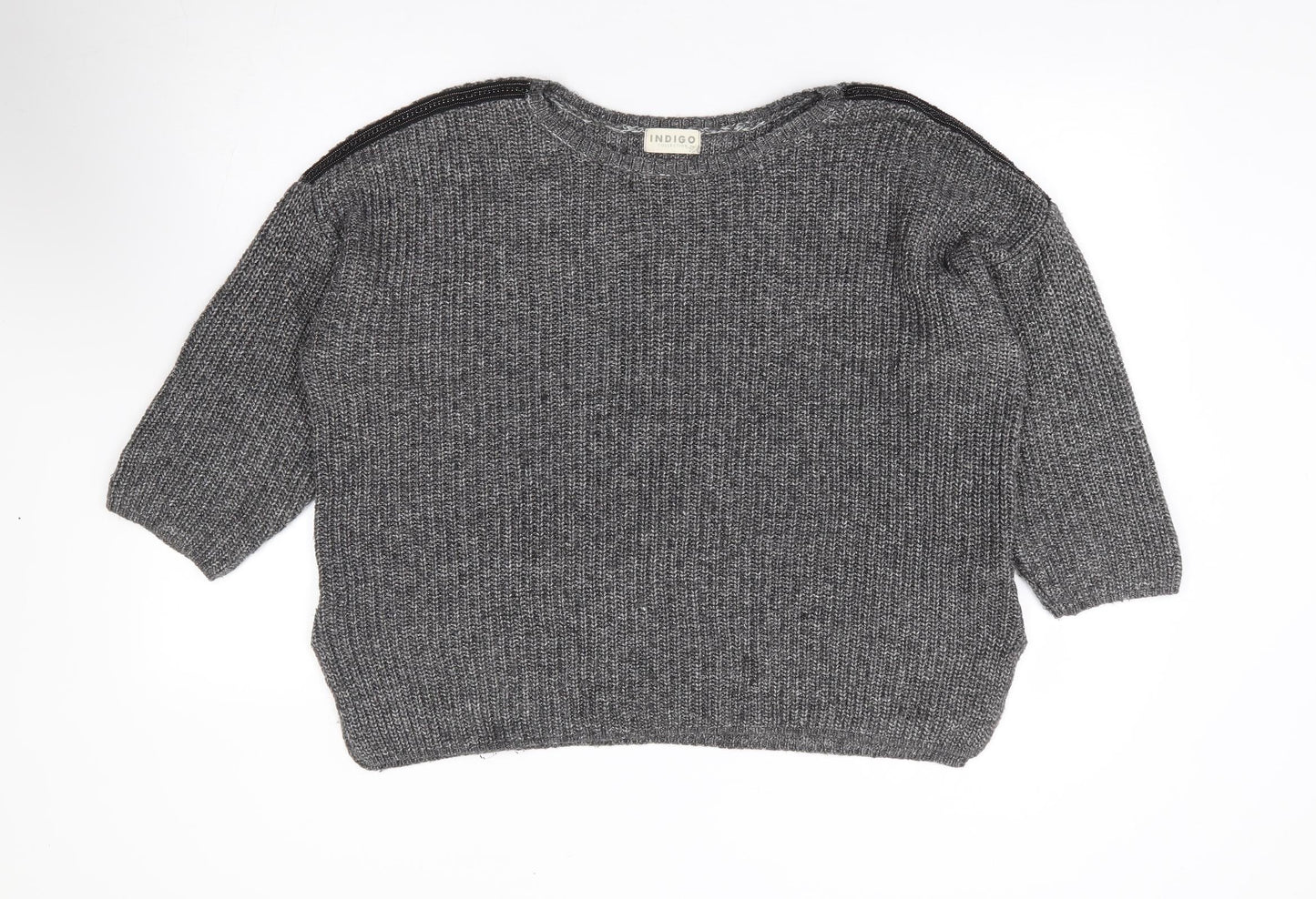 Womens UK Size 14 Marks and Spencer Grey Pullover Jumper