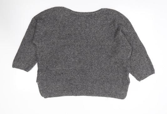 Womens UK Size 14 Marks and Spencer Grey Pullover Jumper
