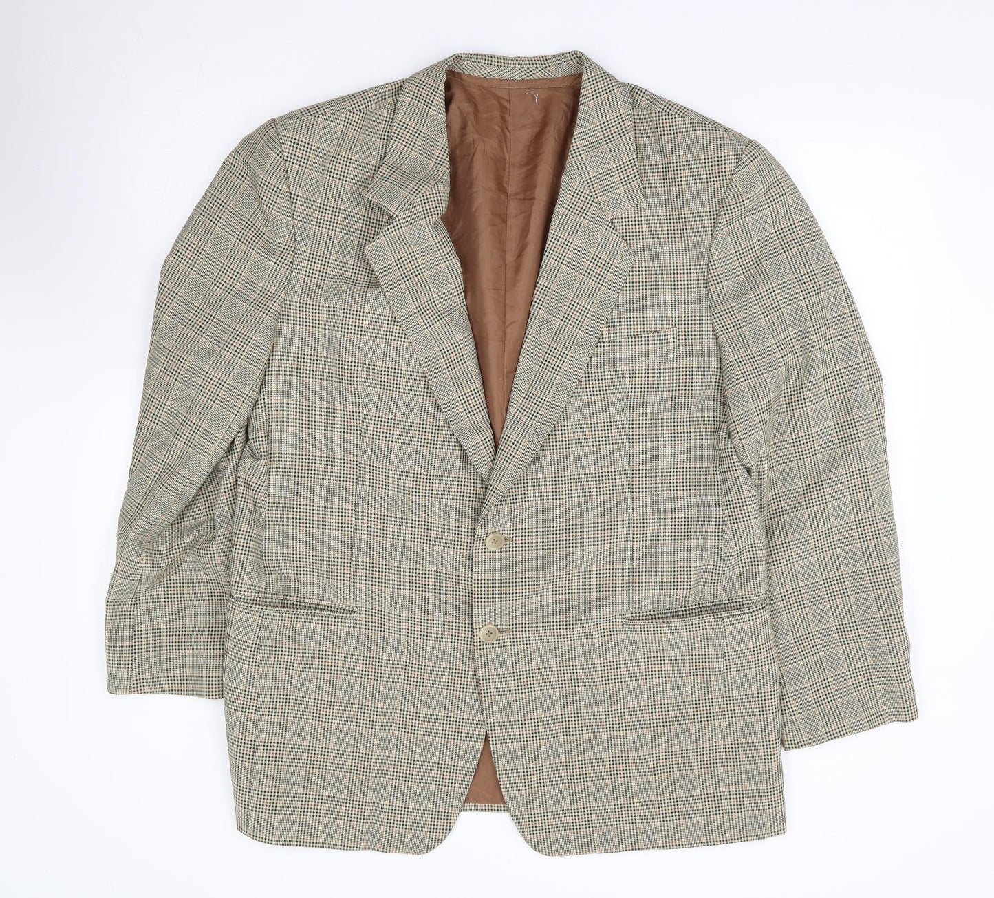 Mens UK Size 40 Preworn Regular Beige Suit Jacket