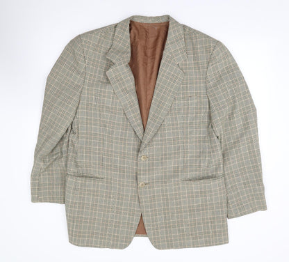 Mens UK Size 40 Preworn Regular Beige Suit Jacket