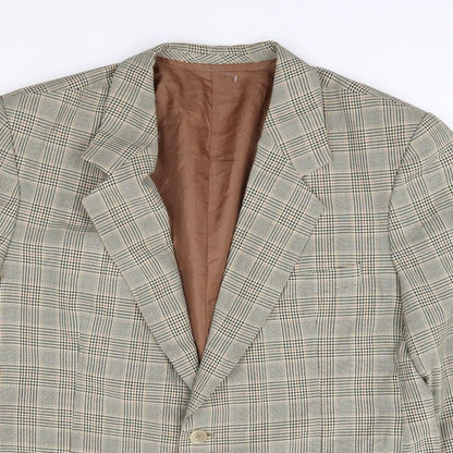Mens UK Size 40 Preworn Regular Beige Suit Jacket