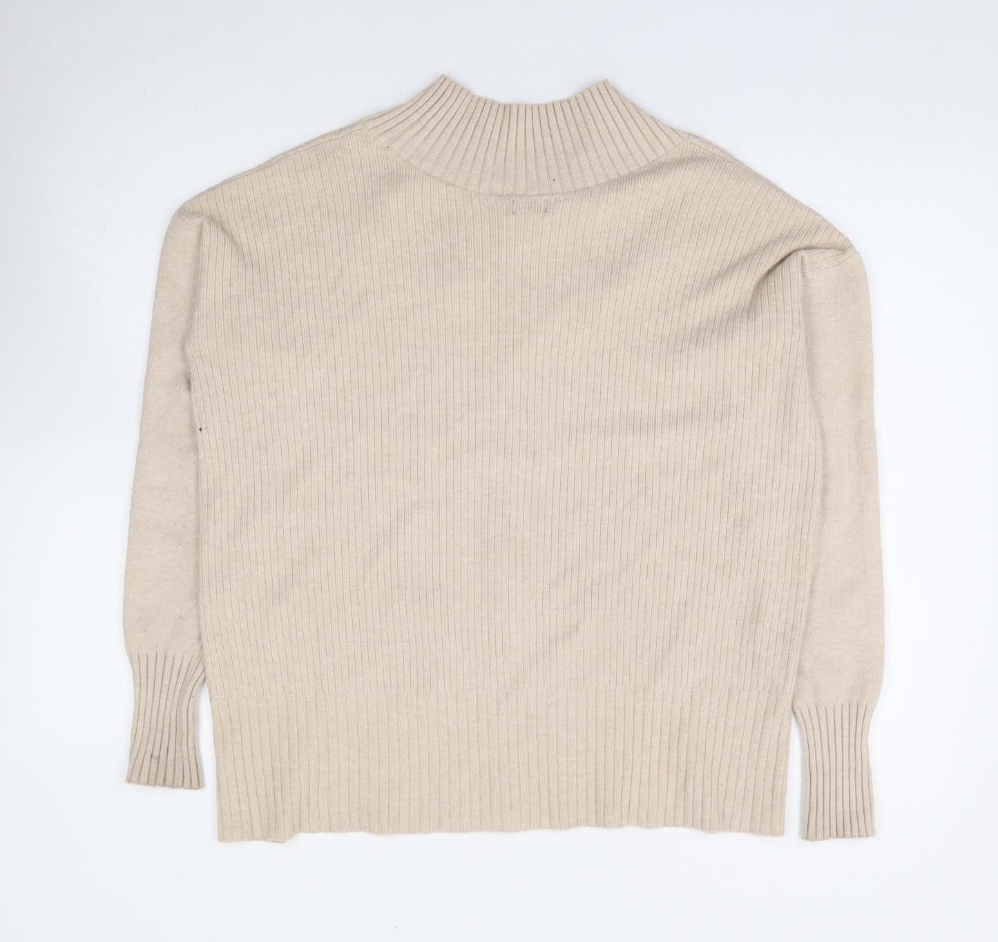 Womens UK Size XS River Island Beige Pullover Jumper