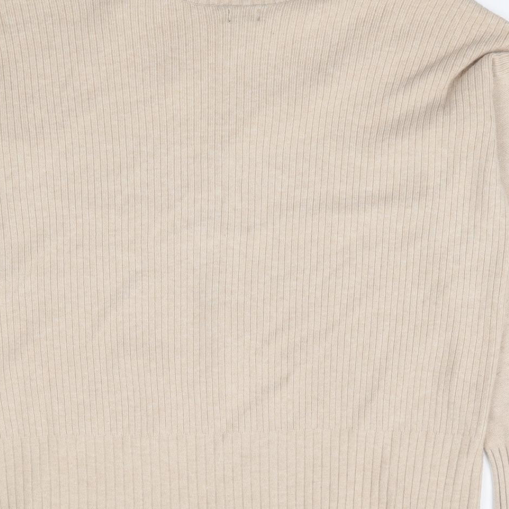 Womens UK Size XS River Island Beige Pullover Jumper