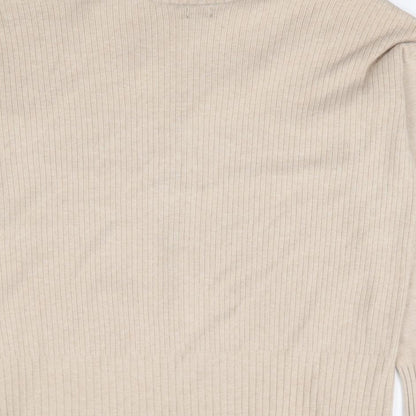 Womens UK Size XS River Island Beige Pullover Jumper